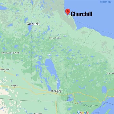 where is churchill manitoba on a map